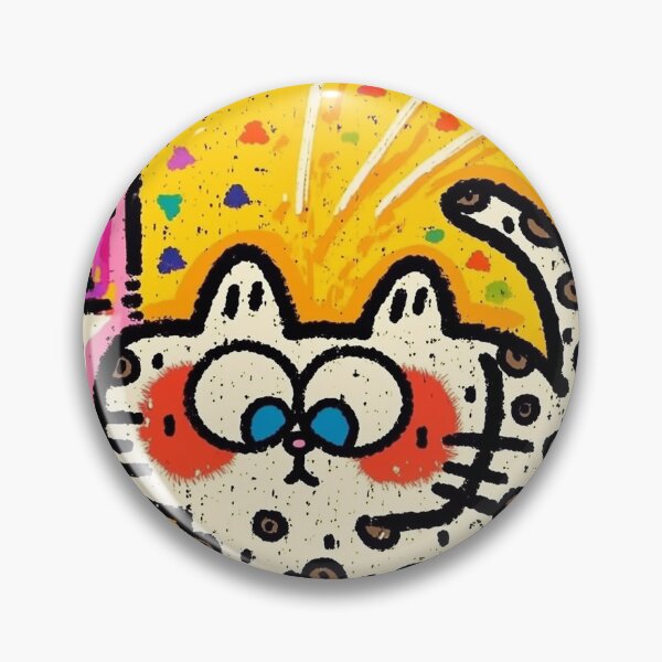Item preview, Vibrant Pop Art Spotted Cat with Energy Burst designed and sold by Layershop.