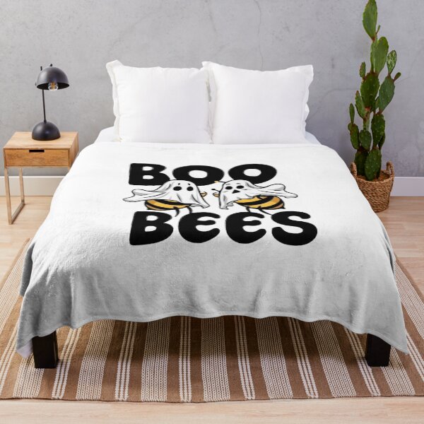 Item preview, Boo Bees Ghost Pun Sticker – Funny Kawaii Halloween Decal for Laptop Water Bottle designed and sold by Ulikedigital14.