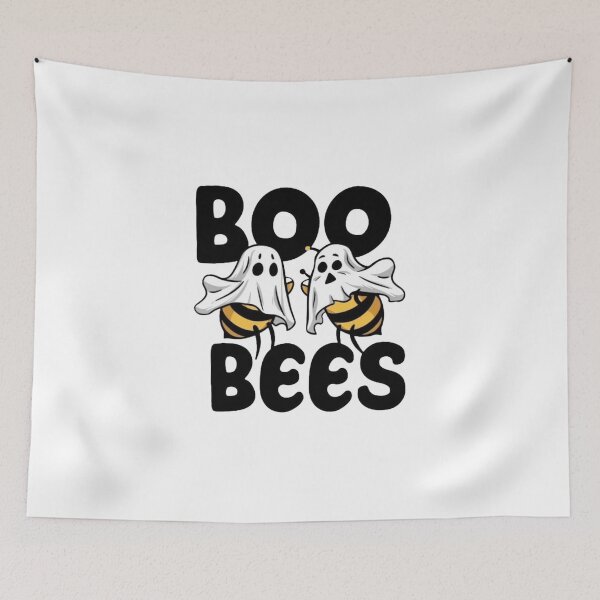 Item preview, Boo Bees Ghost Pun Sticker – Funny Kawaii Halloween Decal for Laptop Water Bottle designed and sold by Ulikedigital14.