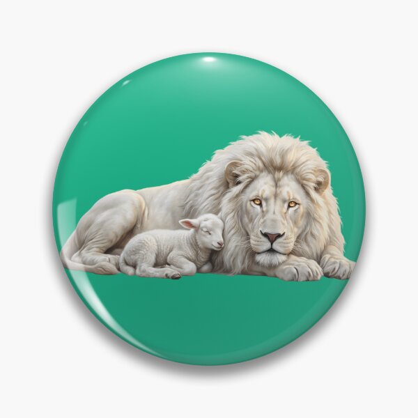 Item preview, Majestic Biblical Lion and Lamb designed and sold by RRRShop.
