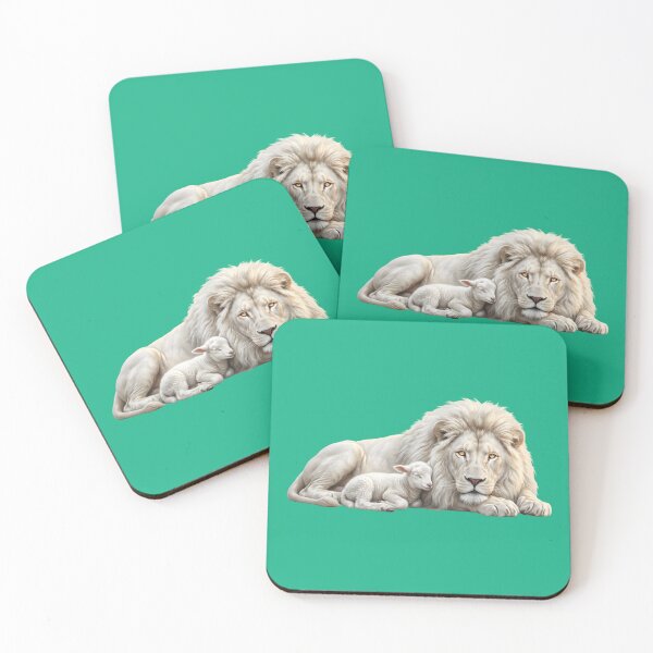 Item preview, Majestic Biblical Lion and Lamb designed and sold by RRRShop.
