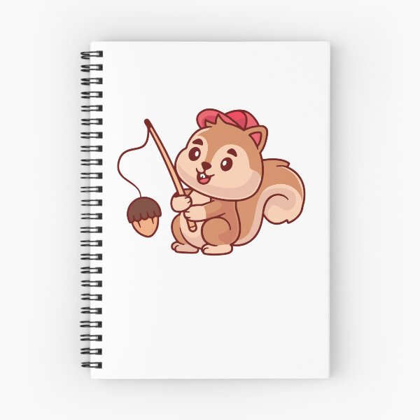 Item preview, Cute Squirrel Fishing For Acorn Nut Cartoon designed and sold by earthshotr.