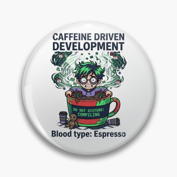 Item preview, Caffeine Driven Development designed and sold by IntrovertEngineer11.