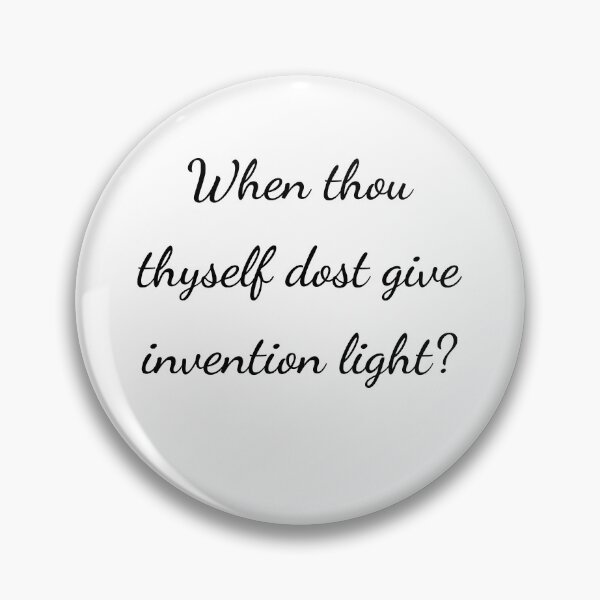 Item preview, "When thou thyself dost give invention light?" - handwriting black designed and sold by ariksworld.
