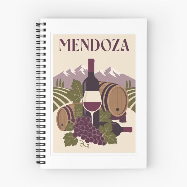 Item preview, Cartel turístico de la región vinícola de Mendoza, Argentina designed and sold by Beyond Destinations.
