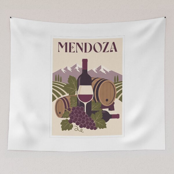 Item preview, Mendoza Wine Country Argentina Travel Poster designed and sold by Beyond Destinations.