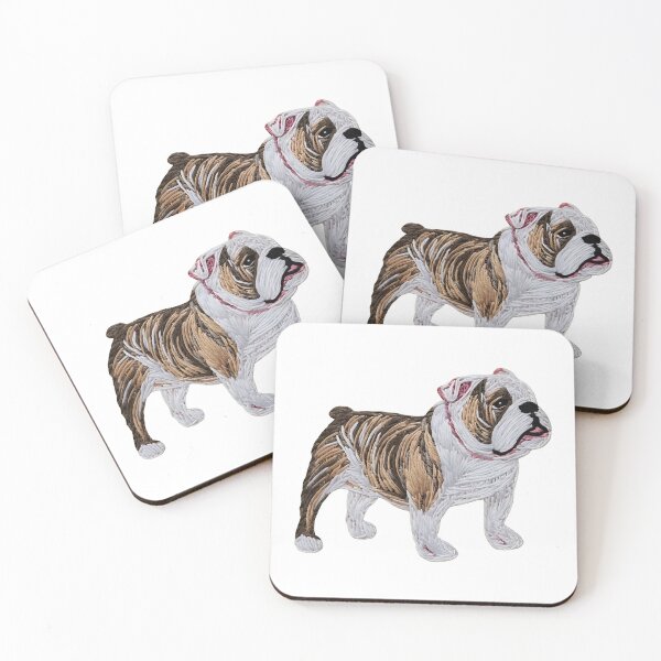 Item preview, Embroidery Style Bulldog Dog Animal Graphic Tee designed and sold by StranHabesre51.