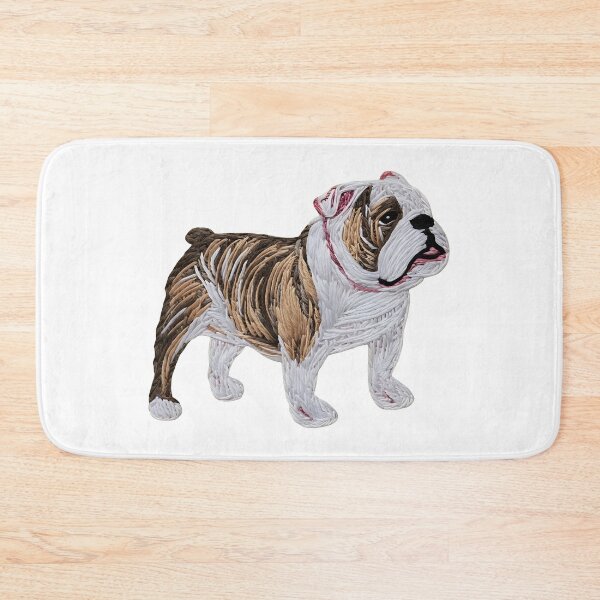 Item preview, Embroidery Style Bulldog Dog Animal Graphic Tee designed and sold by StranHabesre51.