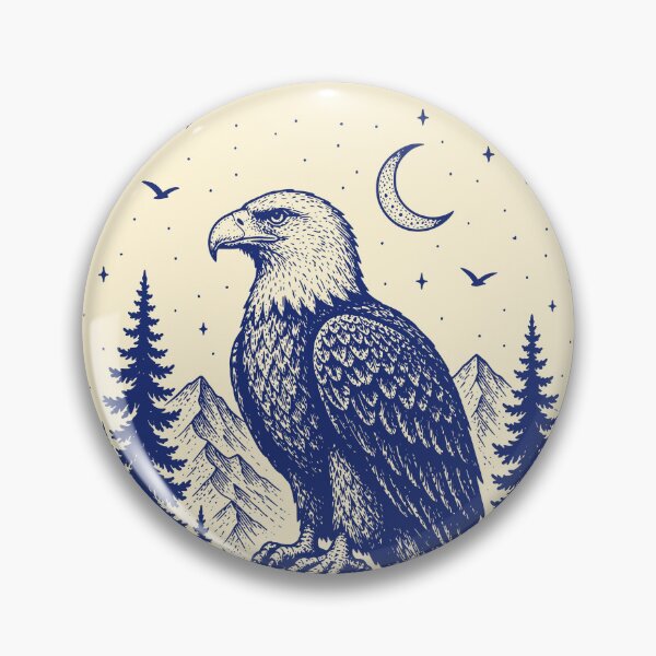 Item preview, Vintage Bald Eagle Wilderness Art designed and sold by 89shirts.
