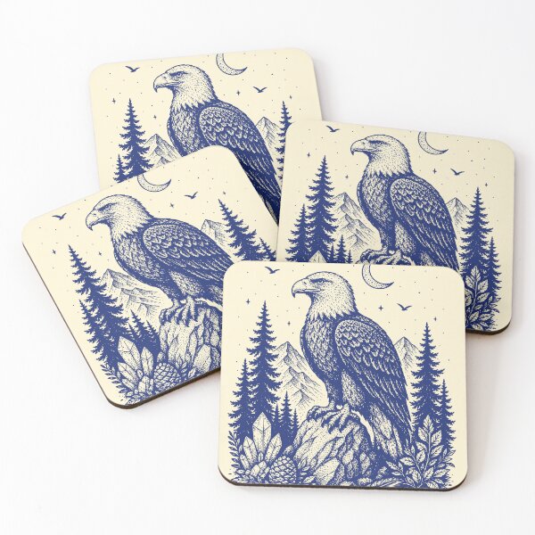 Item preview, Vintage Bald Eagle Wilderness Art designed and sold by 89shirts.