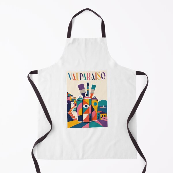 Item preview, Valparaíso Street Art Spray Cans Travel Poster designed and sold by Beyond Destinations.