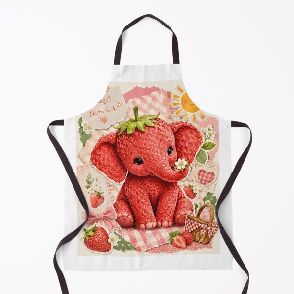 Item preview, Strawberry Elephant Brainrot - Summer Strawberry Design designed and sold by Dreamsinpastel.