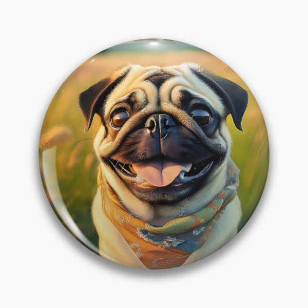 Item preview, Smiling Happy Pug designed and sold by MCreations0519.