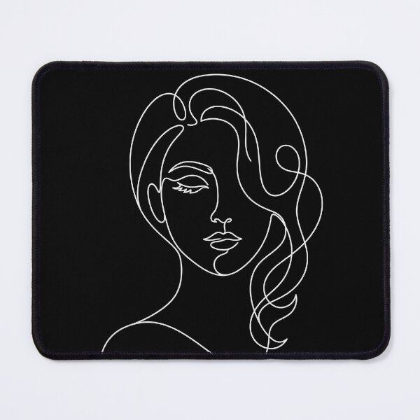 Item preview, Minimalist Woman Face Line Art, Abstract Female Portrait Print, Elegant Aesthetic One Line Drawing designed and sold by seven things shop.