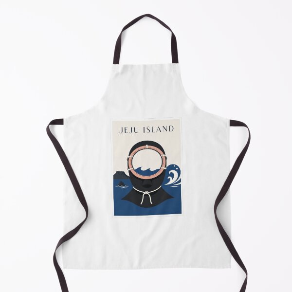 Item preview, Jeju Island Haenyeo Diving Helmet Travel Poster designed and sold by Beyond Destinations.