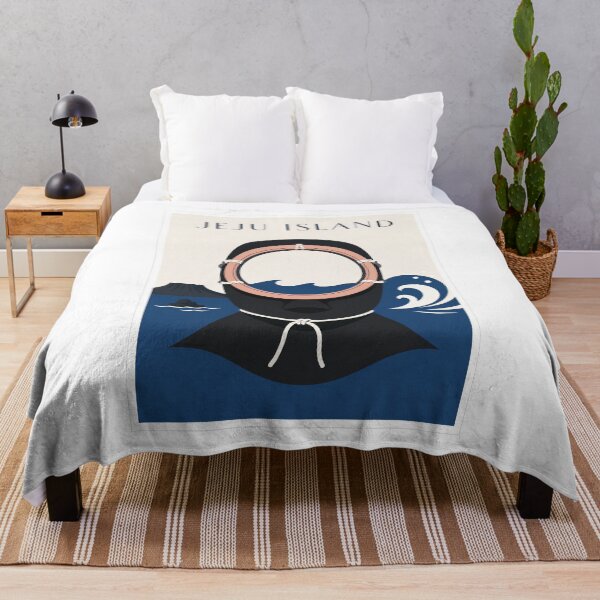 Item preview, Jeju Island Haenyeo Diving Helmet Travel Poster designed and sold by Beyond Destinations.