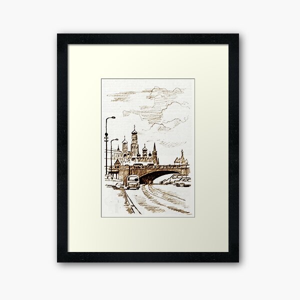old town Framed Art Print