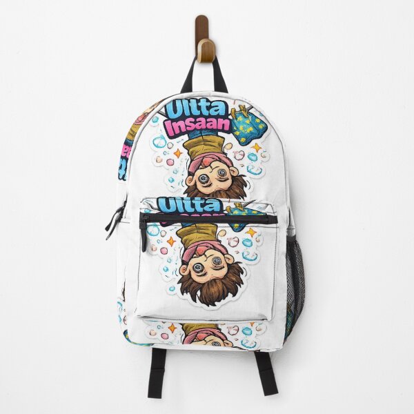 Item preview, Ulta Insaan Funny Upside Down Cartoon Sticker | Weird Gen Z Meme.  designed and sold by Jyotisima8929.