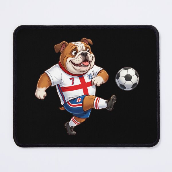 Item preview, England Bulldog — Football World Cup 2026 Cartoon Mascot Sticker designed and sold by David Mateo ArtWorks.