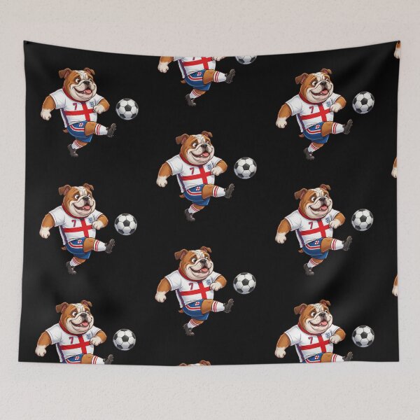 Item preview, Bulldog Inglaterra — Mascota Fútbol Mundial 2026 Estilo Cartoon designed and sold by David Mateo ArtWorks.