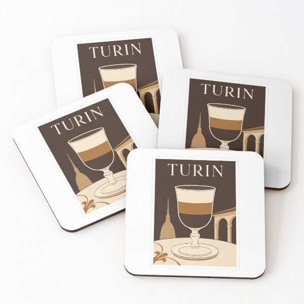 Item preview, Turin Bicerin Coffee Italian Drink Travel Poster designed and sold by Beyond Destinations.