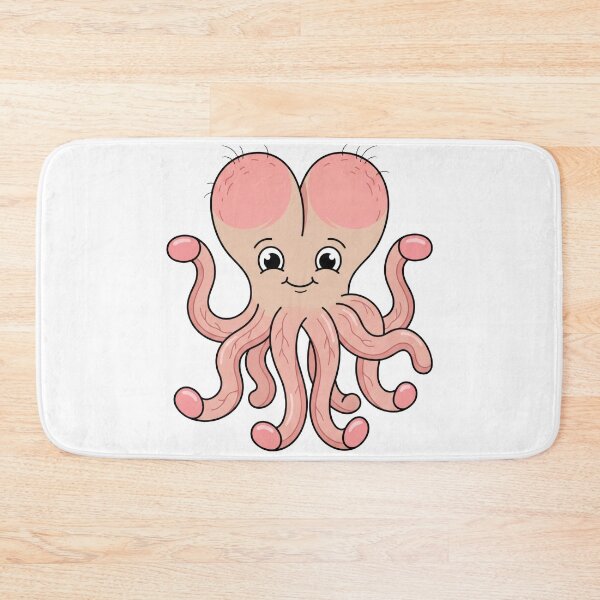 Item preview, Cute Kawaii Heart Head Pink Octopus designed and sold by seven things shop.