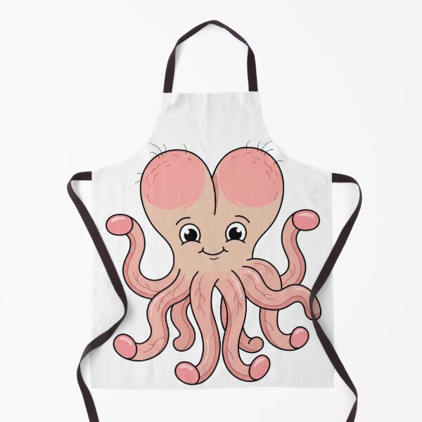 Item preview, Cute Kawaii Heart Head Pink Octopus designed and sold by seven things shop.