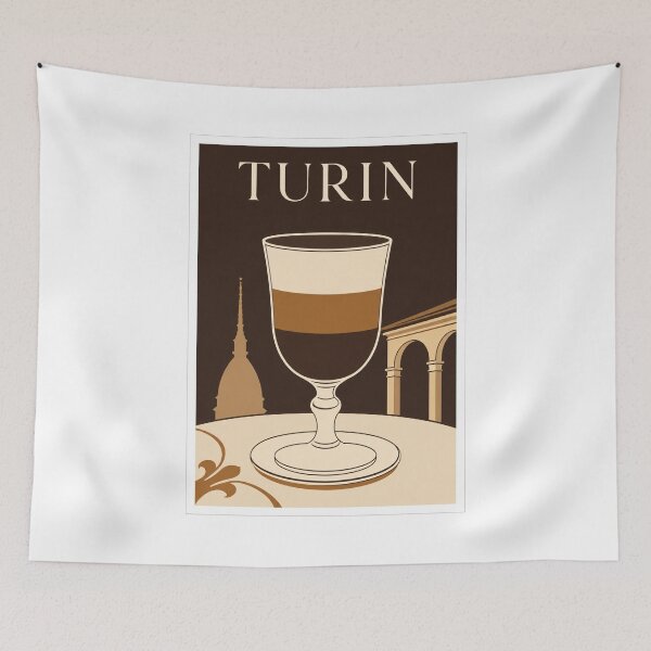 Item preview, Turin Bicerin Coffee Italian Drink Travel Poster designed and sold by Beyond Destinations.