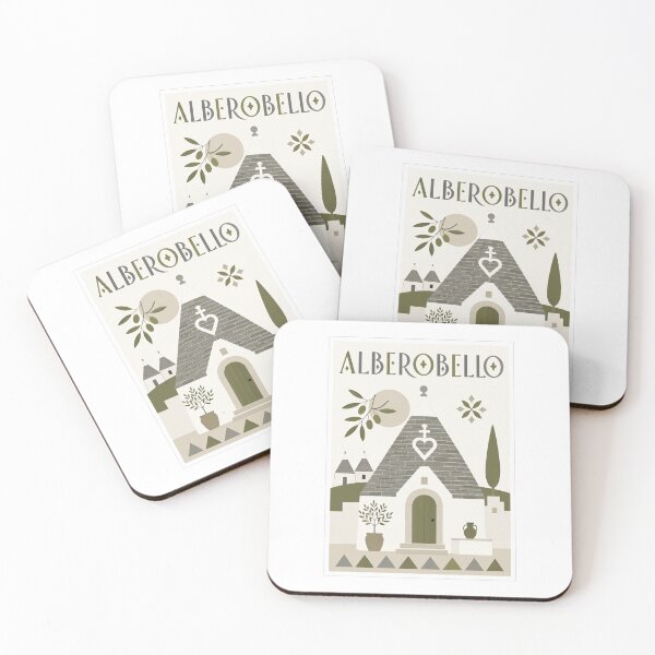 Item preview, Alberobello Trulli Houses Puglia Italy Travel Poster designed and sold by Beyond Destinations.