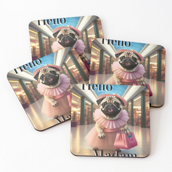 Item preview, Hello Madam Pug designed and sold by MCreations0519.