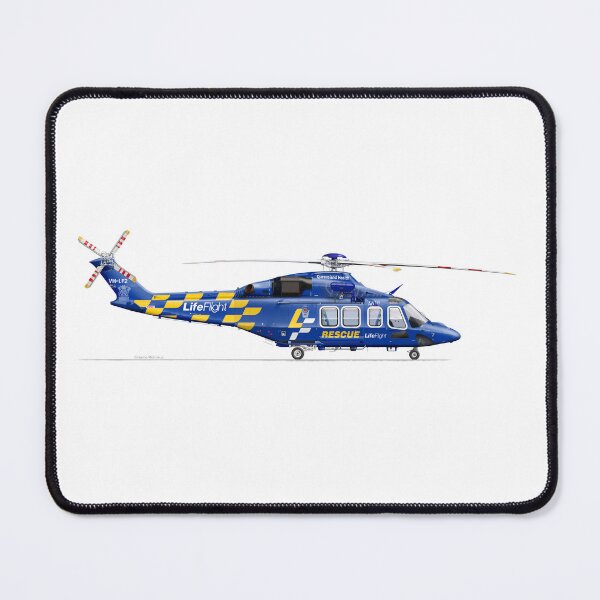 Item preview, LEONARDO AW139 VH-LF2 LIFEFLIGHT 2025 designed and sold by Grubby Fingers Aircraft Illustration.