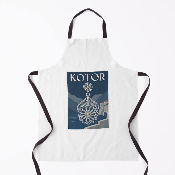 Item preview, Kotor Montenegro Filigree Jewelry Travel Poster designed and sold by Beyond Destinations.