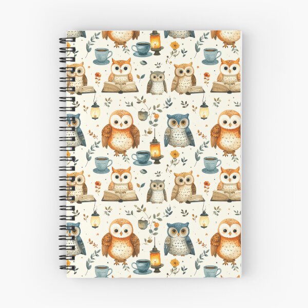 Item preview, Owl Reading Pattern designed and sold by Thalora Store.