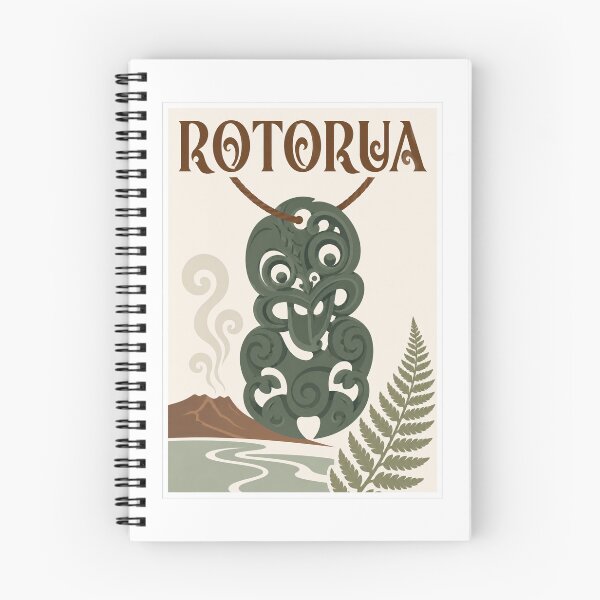Item preview, Rotorua Maori Hei-Tiki Geothermal Travel Poster designed and sold by Beyond Destinations.