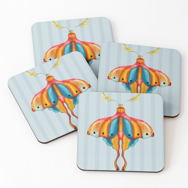 Item preview, Celestial Moth Folk Art | Botanical Maximalist Pattern Design designed and sold by VirtuallyCreativ .