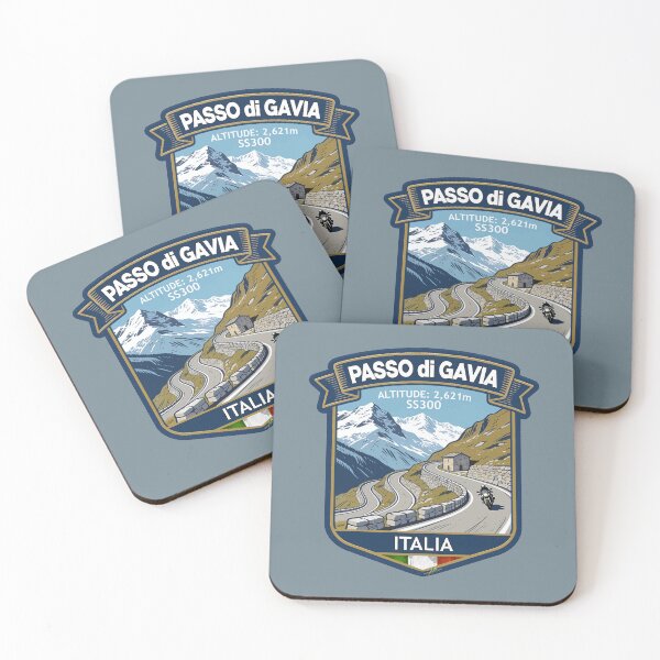 Item preview, Passo di Gavia, Gavia Pass Italian Alps Motorcycle Sticker TShirt 05 designed and sold by OuterShellUK.