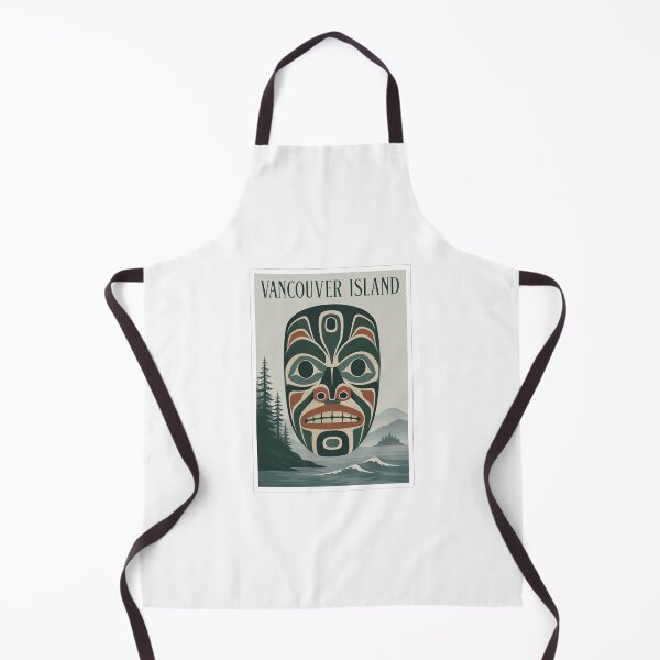 Item preview, Vancouver Island Indigenous Mask Travel Poster designed and sold by Beyond Destinations.