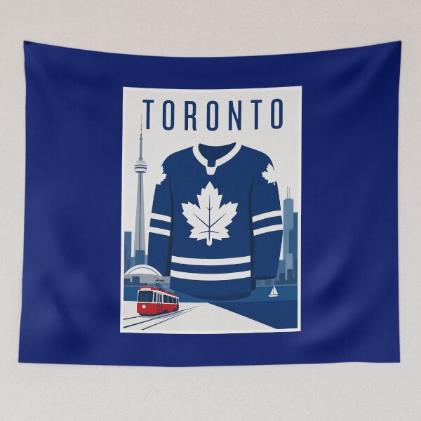 Item preview, Toronto Maple Leafs Hockey Jersey City Poster designed and sold by Beyond Destinations.