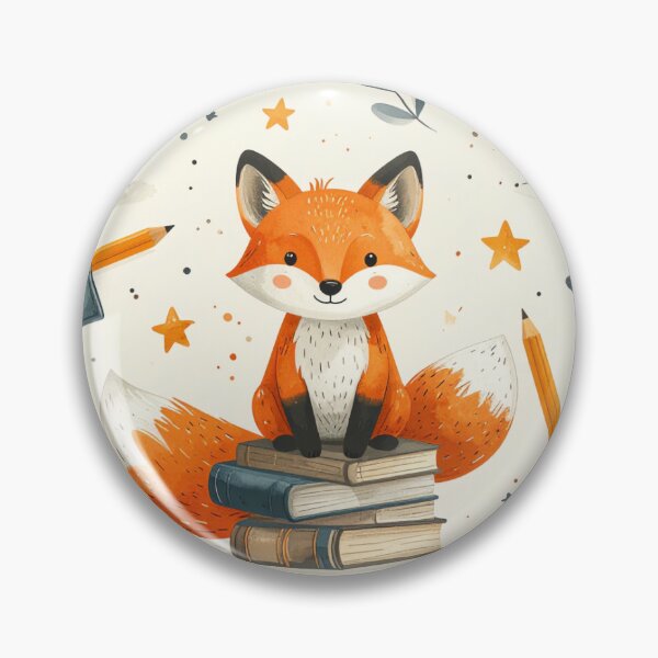 Item preview, Playful Fox Book Pattern designed and sold by Thalora Store.