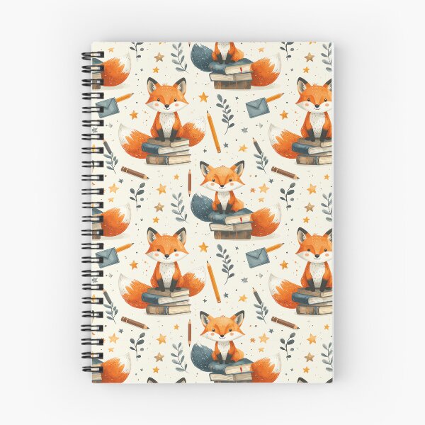 Item preview, Playful Fox Book Pattern designed and sold by Thalora Store.
