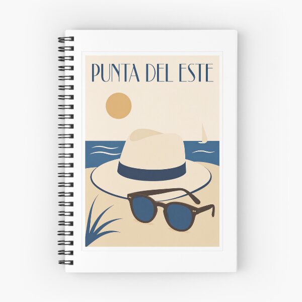 Item preview, Punta del Este Beach Hat Sunglasses Travel Poster designed and sold by Beyond Destinations.