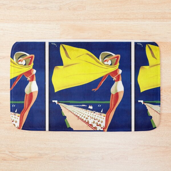 Item preview, Vintage Grado Travel Poster | 1940s Italian Seaside Art | Mid-Century Modernist Style | Art Deco Beach & Ocean Scene designed and sold by artofuniverse.