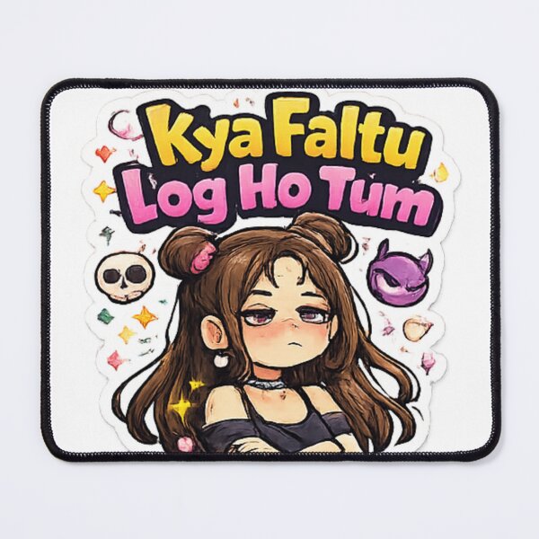 Item preview, Kya Faltu Log Ho Tum Anime Style Sticker | Savage Funny Girl PNG designed and sold by Jyotisima8929.
