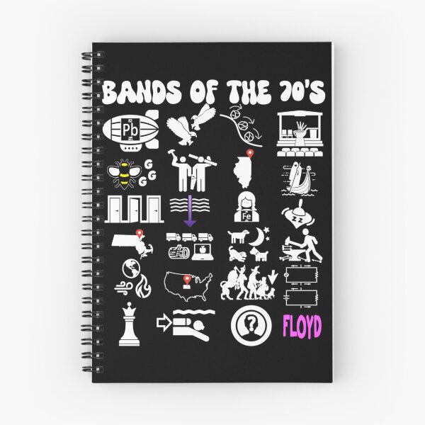 Item preview, Nerdy Iconic Rock Bands Of The 70S designed and sold by ALANWAR1HD.