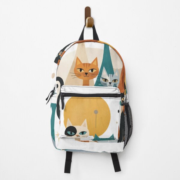 Item preview, Minimalist Whimsical Cats Group Vintage Atomic Era Design designed and sold by KervinArDe.