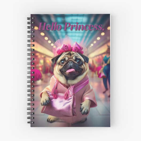 Item preview, Hello Princess Pug  designed and sold by MCreations0519.