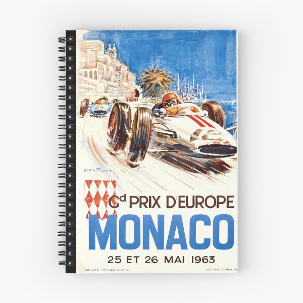 Item preview, Vintage Monaco Grand Prix Poster 1963 | Dynamic Racing Art | Mid-Century Style | Bright Colors & Bold Typography designed and sold by artofuniverse.