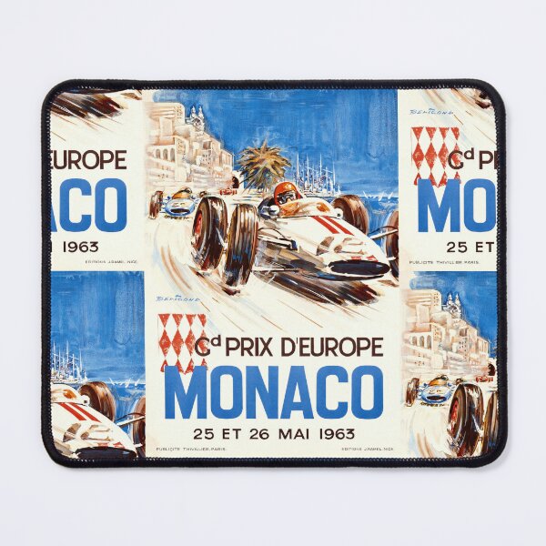 Item preview, Vintage Monaco Grand Prix Poster 1963 | Dynamic Racing Art | Mid-Century Style | Bright Colors & Bold Typography designed and sold by artofuniverse.