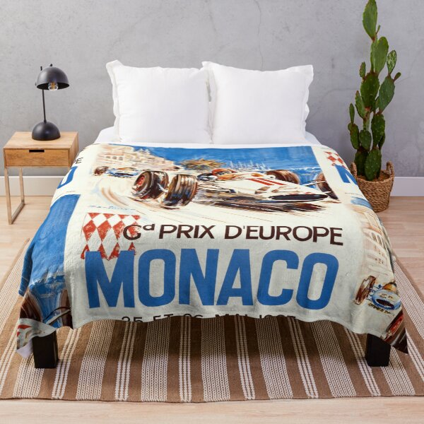 Artikelvorschau, Vintage-Plakat des Grand Prix von Monaco 1963 | Dynamische Rennkunst | Mid-Century-Stil | Leuchtende Farben und kräftige Typografie entworfen und verkauft von artofuniverse.