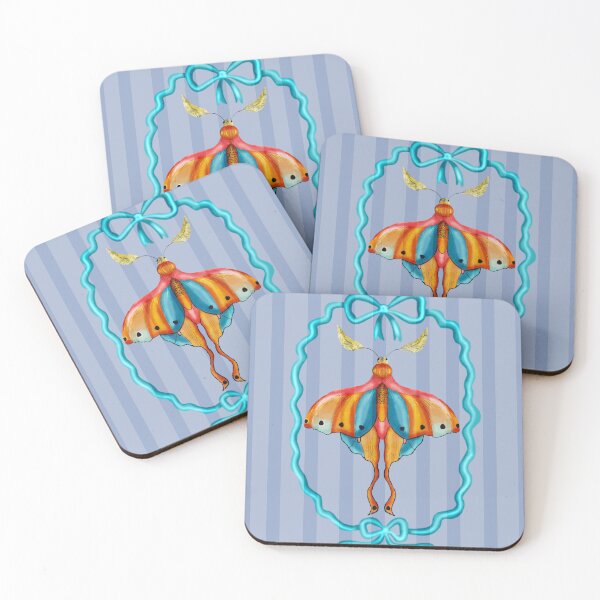 Item preview, Celestial Moth Folk Art | Botanical Maximalist Pattern Design designed and sold by VirtuallyCreativ .